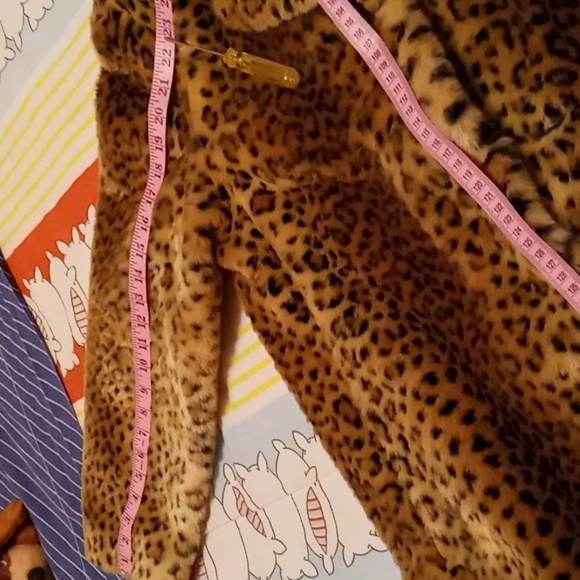 NWT,Vintage 90s,Beautiful, Super SOFT,Leopard Print,Faux Fur,Midi Coat🐆🐆🐆🤎🖤 - Picture 17 of 17